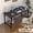 Black, variant on 47"/55" Executive Desk Lager Writing Desk with Metal Frame, Home and Office Waterproof