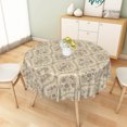 thumbnail image 6 of Nanqianyi Vintage Floral Round Tablecloth,70 Inch,Waterproof Table Cover for Dining Kitchen Party Decor, 6 of 7