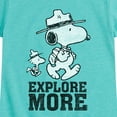 thumbnail image 3 of Peanuts - Explore More Art - Toddler And Youth Girls Short Sleeve Graphic T-Shirt, 3 of 6