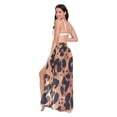 thumbnail image 3 of FORMRS Womens Beach Sarong Semi-Sheer Bikini Wrap Skirt Swimsuit Cover-ups, Leopard Pattern, 3 of 7