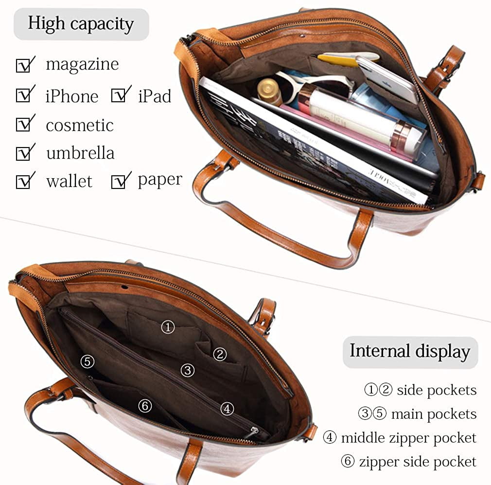 CoCopeanut Womens Leather Purses and Handbags Top Handle Satchel Bags Tote Bags Tote Purses for Women
