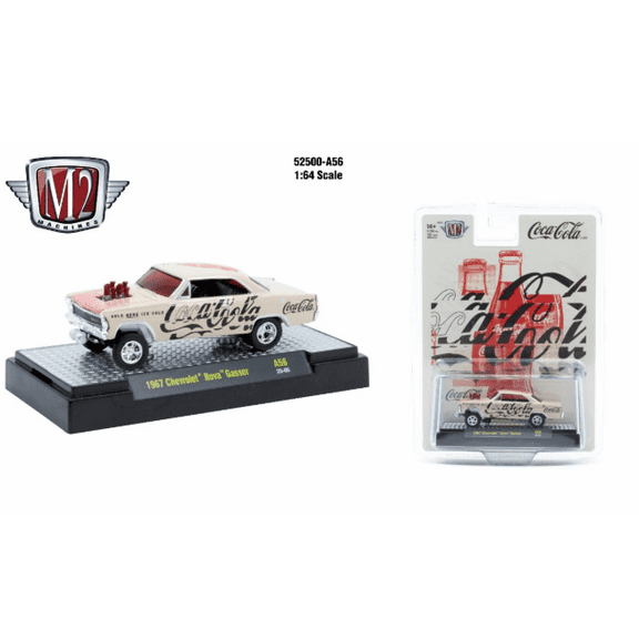 M2 Machines Coca-Cola Release A56 1967 Chevrolet Nova Gasser Fanta