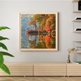 thumbnail image 4 of Cuadros Decorativos Punto de cruz completo Algodón 11CT Impreso Lake Reflection DIY Art Craft Kits Sywqhk Nuevos Originales, 4 of 9