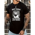 thumbnail image 1 of PUG DADDY Graphic Tee - Soft, Breathable, Casual Short Sleeve Top for Men - Perfect for Summer Daily Wear, Relaxation, and Outdoor Activities, 1 of 6