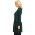 thumbnail image 3 of Moa Collection Women's Long Sleeve Casual Duster Classic Solid Long Body Cardigan, 3 of 5