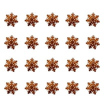 CuiLiyq Christmas Tree Decoration Snowflakes, 20 PCS Rusty Metal Snowflake Pendants, for Home Holiday Wedding Party Decoration and Christmas Gift