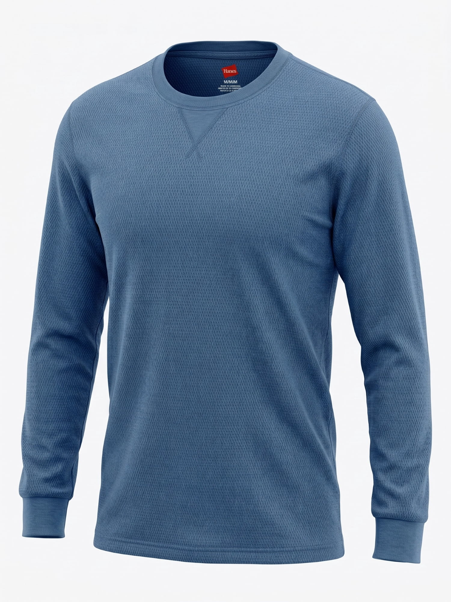 Hanes Men's Long Sleeve Cozy Brushed Raschel Sleep Top, Sizes S-2XL