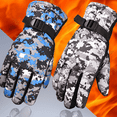 thumbnail image 2 of Guantes de algodón grandes para hombre, de camuflaje de invierno, impermeables, gruesos, cálidos, con palma antideslizante y para motocicleta, 2 of 6