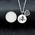 thumbnail image 3 of Uloveido Stainless Faith Cross Pendant Necklace Mustard Seed Heart Charms Religious Inspirational Jewelry for Women Or Men Y1003, 3 of 7