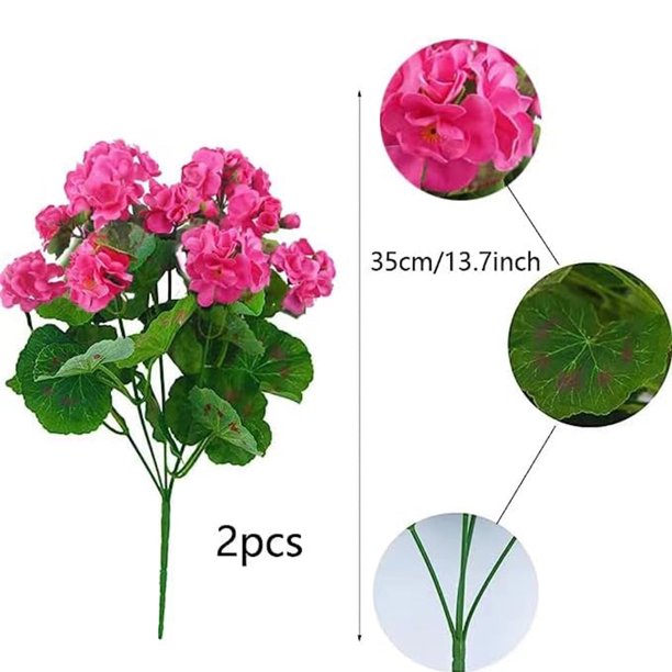 flores artificiales de imitación para exterior de Tainini, para decoración de primavera y verano, camelia de seda artificial de aspecto real, para macetas exteriores, puertas, porches, balcones, etc.