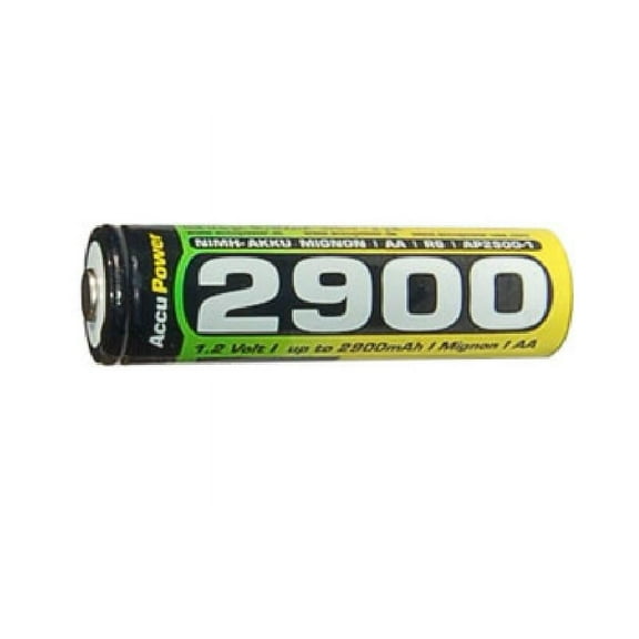 24-Pack AA NiMH AccuPower Rechargeable Batteries (2900 mAh)