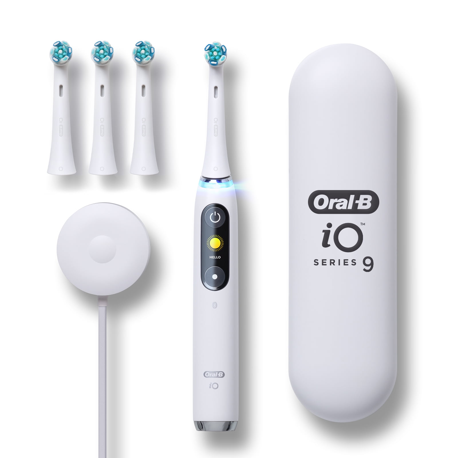 Oral B iO Series 9 Electric Toothbrush with 4 Br ...