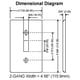 thumbnail image 2 of Placa de cubertura Leviton para caja termoplástica de 2 espacios color almendra claro, 2 of 2