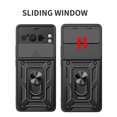 thumbnail image 5 of Cowithday Case for Google Pixel 8 Pro 5G, Pixel 8 Pro Phone Case with Slide Camera Cover, Kickstand Heavy Duty Rugged Shockproof Military Grade Protective Cover for Google Pixel 8 Pro 5G 6.7", Black, 5 of 10