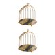 thumbnail image 1 of Ounissouiy Iron Bird Cage Cosmetic Organizer Bathroom Holder Rack Dresser Storage Stand Río estrella de 1 capa 2piezas, 1 of 4