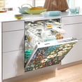 thumbnail image 2 of Yayeee Magnetic Dishwasher Cover for The Front Decoration Home Kitchen Machine Sticker Protector, Floral Garden, 2 of 6