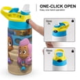 thumbnail image 4 of Bubble Guppies Kid's Insulated Water Bottle With Straw Vacuum Stainless Steel Cup Leak-Proof Toddler Thermoses Water Cup For Children, 4 of 8
