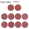 thumbnail image 1 of 10 Pcs Disque de Ponçage Rond 9 Pouces 225Mm 6 Trous 40-2000 Grit Crochet et Boucle Outil de Ponçage Abrasif, 1 of 6