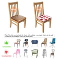 thumbnail image 5 of Valentine's Day Heart Pattern Seat Covers for Dining Room Chairs Set Of 6,Stretch Printed Washable Chair Seat Cover with Elastic Ties and Button,Removable Waterproof Couch Cushion Covers, 5 of 6