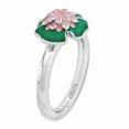 thumbnail image 3 of Argent Sterling Stackable Expressions Anneau de Lys d'Eau Taille 10, 3 of 3
