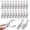 SIZE 2, variant on 50 piece set of stainless steel practical clips, multi-purpose spring clips, strong grip, large opening