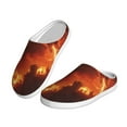 thumbnail image 2 of KLL Fiery Dragons Castle Attack Pattern Adult Unisex Cozy Slippers,Fuzzy Slip-on Slippers TPR Sole Slippers Comfort Plush Home Footwear for Indoor & Outdoor-11, 2 of 7