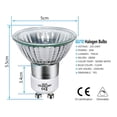 thumbnail image 2 of 8-pack GU10 Halogenlampor 35W, 220V GU10 Halogen Spotlight 2800K Varmvit, 2 of 5