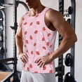 thumbnail image 5 of Salouo Strawberry Floral for Men's Tank Tops,Sleeveless Muscle Shirts for Men Quick Dry Workout Tank Top Gym Muscle Tee Fitness Bodybuilding Sleeveless T Shirt-3X-Large, 5 of 7