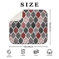 thumbnail image 4 of Red and Black Ethnic Geometric Pattern Dish Drying Mat for Kitchen 1 Pack, Ultra Absorbent Microfiber Dishes Drainer Mats,16"x18", 4 of 6