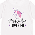 thumbnail image 4 of Inktastic My Auntie Loves Me Unicorn Girls Long Sleeve Toddler T-Shirt, 4 of 5