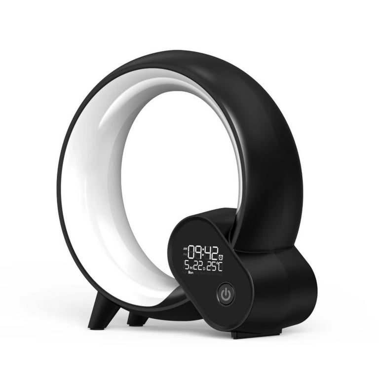 Creative Q Light Analog Sunrise Digital Display Alarm Clock Bluetooth Audio Intelligent Wake-up Q Colorful Atmosphere Light Creative Q Light Analog Sunrise Digital Display Alarm Clock Bluetooth Audio Intelligent Wake-up Q Colorful Atmosphere Light