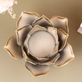 thumbnail image 2 of Clispeed 1Pack Artistic Design Tea Light Holders Decorative Metal Golden for Garden Yard and Balcony, 2 of 5