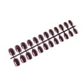 thumbnail image 1 of Vogacara 24 piezas de uñas postizas de ataúd resistentes a los arañazos de bailarina corta coloridas uñas acrílicas artificiales de color sólido DIY Juegos de manicura 12 púrpura Vogacara CE011412-12, 1 of 4