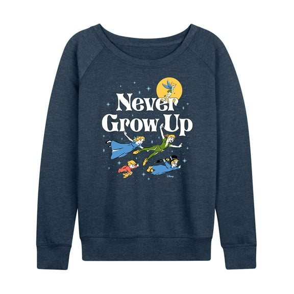 Disney - Peter Pan - Never Grow Up - Fly Away - Women's Lightweight French Terry Long Sleeve Shirt