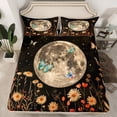 thumbnail image 2 of Manfei Adults Floral Butterflies 4pcs Bed Sheets,Bohemian Theme King Sheets,Galaxy Moon Super Cozy Sheet Set,Luxury Bedroom Decor, 2 of 7