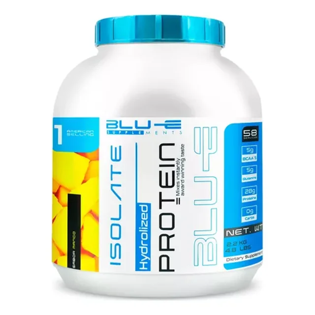 Proteína Whey Hidrolizada Isolate Blu-e De 2.2kg Para 58 Servicio Sabor Mango
