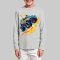 thumbnail image 2 of Wonitaaizi Boys Monster Truck Graphic Long Sleeve T-Shirt Top Fall (11-12 Years,Light Gray), 2 of 5