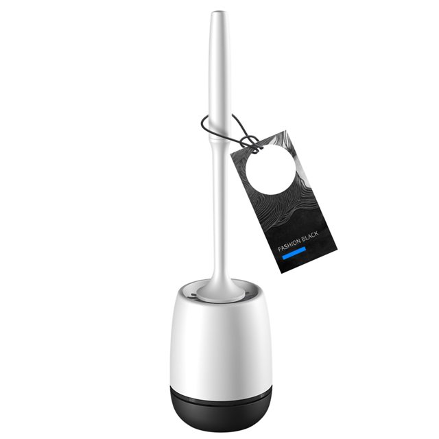 Cepillo de limpieza para inodoro, lavabo de baño, suelo de pared, cepillo para lavabo con mango de plástico, negro, tipo suelo Eigraketly HA000126-01B