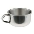 thumbnail image 1 of Hombres de material acero inoxidable de afeitar la vaso de barbero barbero jabón jabón taza taza de cepillo, 1 of 9