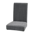 thumbnail image 2 of Taotanxi Velvet Dining Chair Covers Stretch Chair Covers for Dining Room Chair Protectors Covers Dining, Soft Thick Solid Velvet Fabric Washable, Gray, 2 of 7