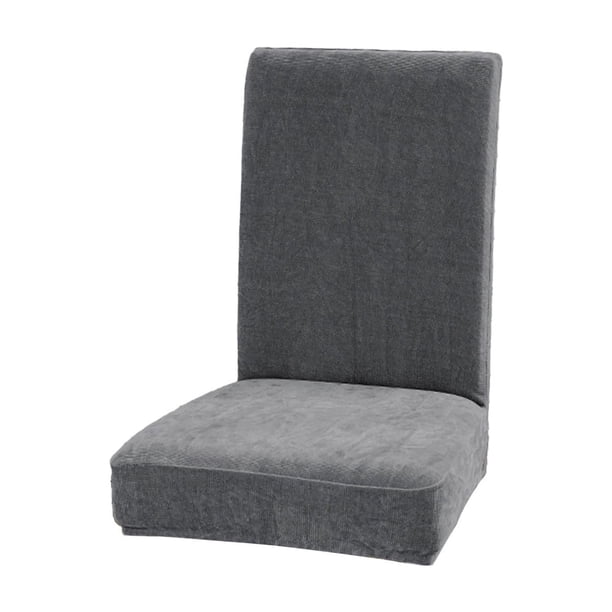 Fundas elásticas de terciopelo para sillas de comedor y cocina. Fundas extraíbles y lavables. Protectores de asiento de poliéster suave para el hogar, hoteles y salones de banquetes. Fundas elásticas