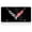 Black Crossed Flags, variant on Corvette Crossed Flags with Corvette Script License Plate/Tags - C7 Stingray Stainless Steel