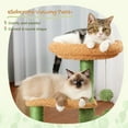PAWZ Road 32" Cat Tree Tower with Cactus Sisal Scratching Posts for