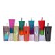 thumbnail image 4 of 710ml/24oz Large Capacity Water Cup Fully Studded Matte Tumbler Reusable Plastic Cup With Wide Opening Leak-proof Lid Straw, 4 of 5