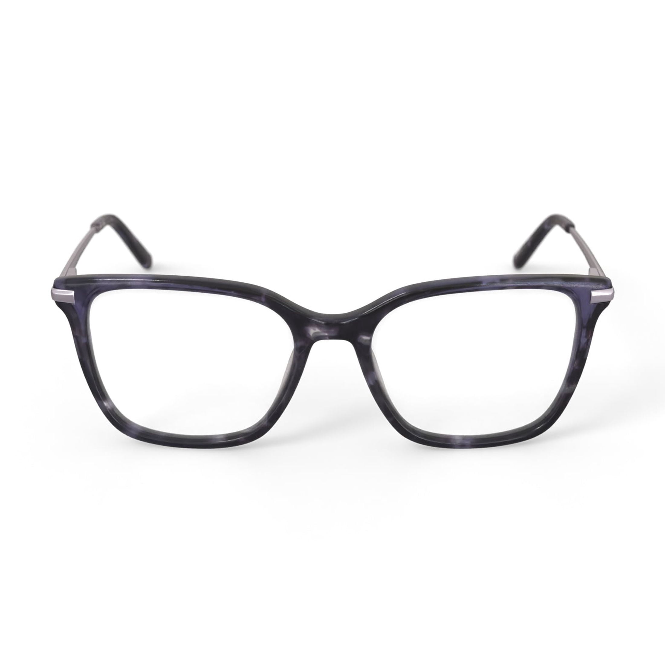 Walmart Women's MV022 Ash Square Prescription Eyeglasses with Case, Black Tortoise