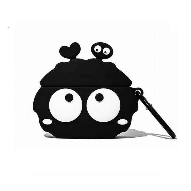 Bonita funda de silicona para auriculares con dibujos de fantasmas en 3D, funda para auriculares inalámbricos de segunda generación para Airpods Pro, llavero para Airpods