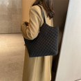 thumbnail image 3 of Bolso informal de color sólido rómbico de gran capacidad para mujer, bolso de otoño para mujer, bolso de hombro debajo del brazo, bolso de mano, 3 of 6