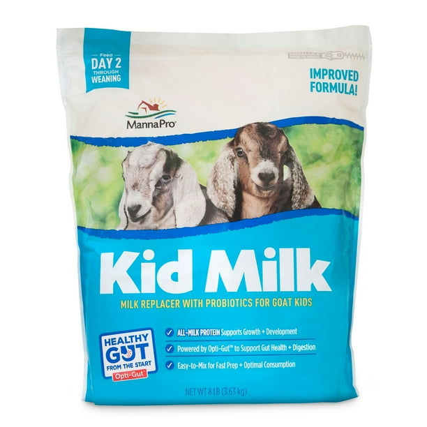 Manna Pro Kid Milk Replacer with Probiotics for Goat Kids, 8 lb