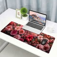 thumbnail image 6 of GOSMITH Cool Desk Pad for Keyboard and Mouse, Red and Pink Flower Patterns, 31.5 x 11.8 Inch Extended Size 31.5x11.8 in, 6 of 6