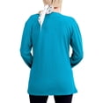 thumbnail image 5 of Gustave Long Sleeve Open Front Cardigans for Women Fall Casual Draped Cardigan Lightweight Sweater Outerwear Solid Coat with Pockets "Blue, L", 5 of 8